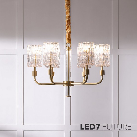 Loft Industry Modern - Glass Deco Chandelier